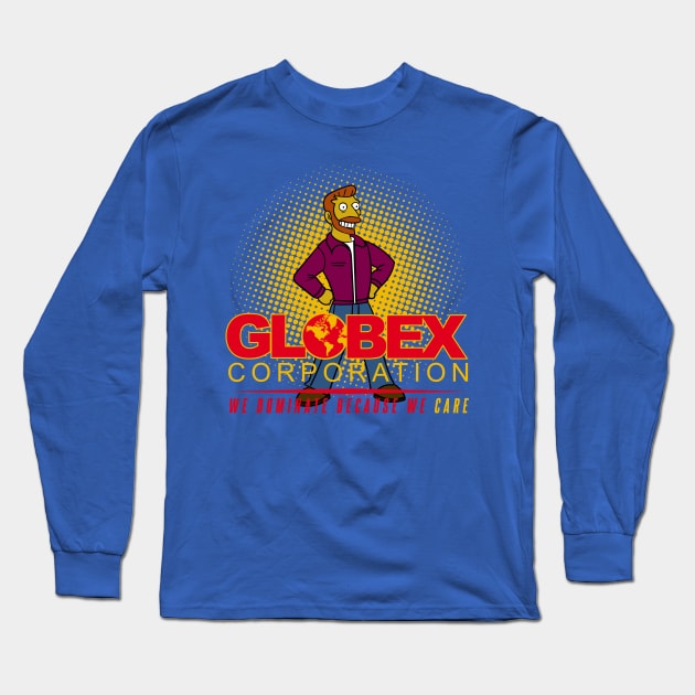 Hank Scorpio Globex Corporation Long Sleeve T-Shirt by Meta Cortex